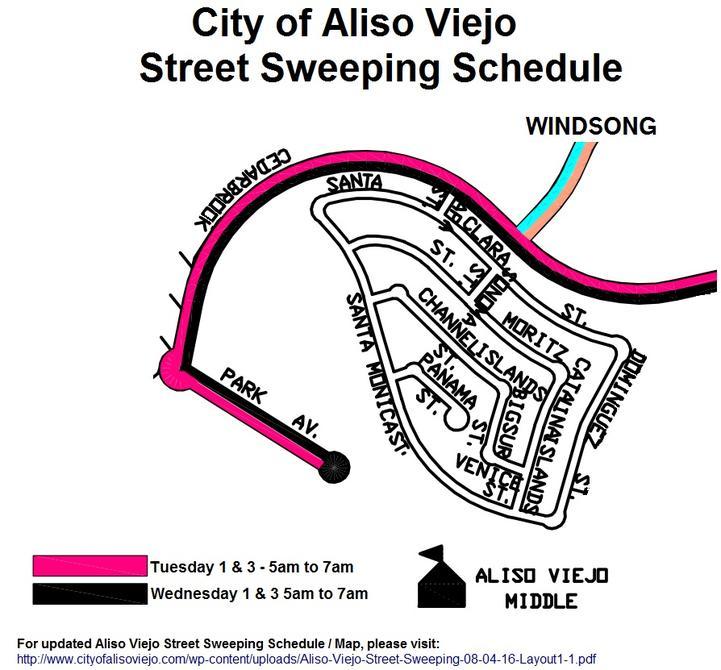 Cedarbrook Street Sweeping Schedule